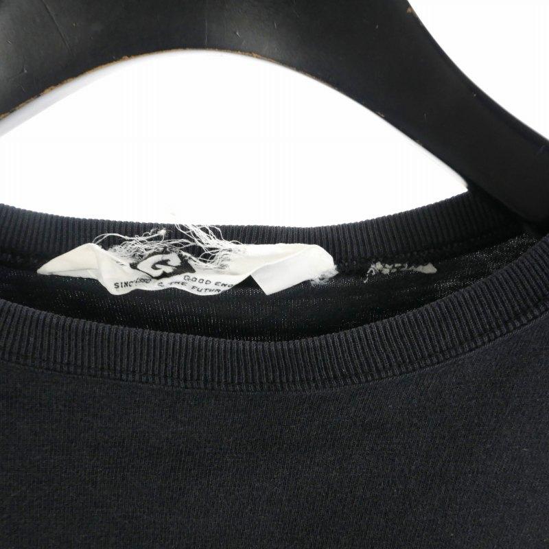 グッドイナフ GOODENOUGH ワンボーダー Tシャツ 半袖 黒 ブラック 白