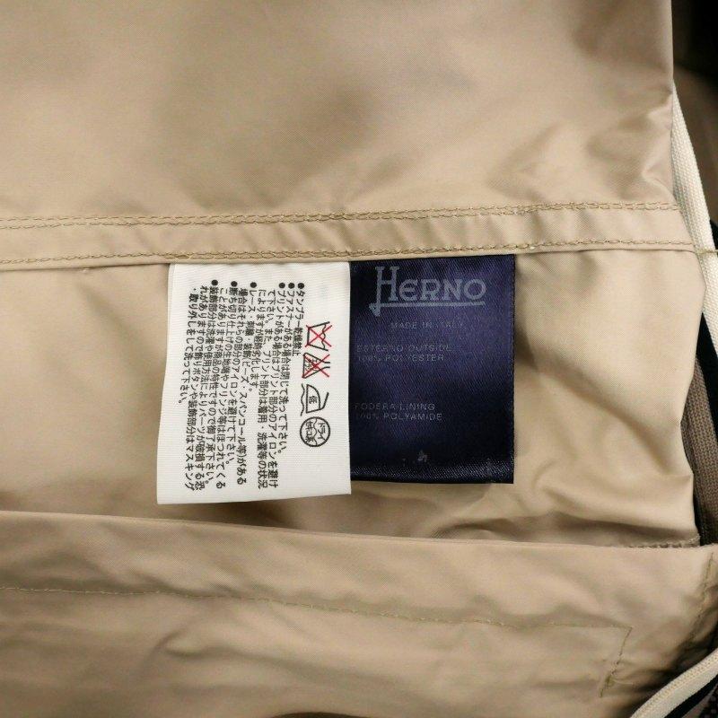 ヘルノ HERNO ナイロンパーカー ジャケット 止水テープ 40 ベージュ