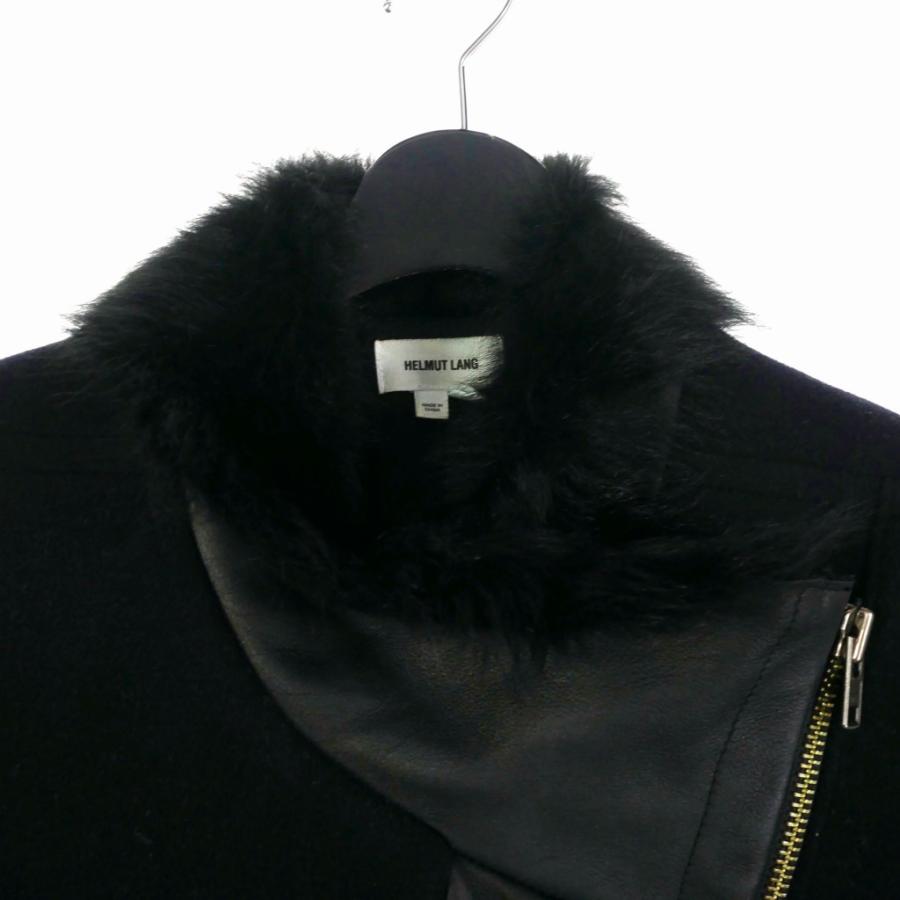 ヘルムートラング HELMUT LANG レザー切替 ウールライダース P