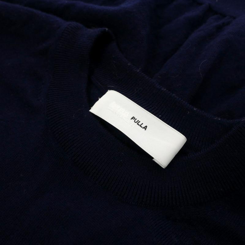 【中古】トーガ プルラ TOGA PULLA ウール フリルニット セーター 36 ネイビー 紺 TP12-XN201 レディース トーガ プルラ TOGA PULLA ウール フリルニット セーター 36 ネイビー