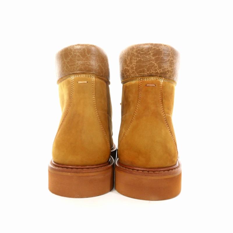 【美品】17AW 定価10万 Maison Margiela メゾン マルジェラ メゾンマルジェラ Maison Margiela 22 23SS Tan Artist Boots レース