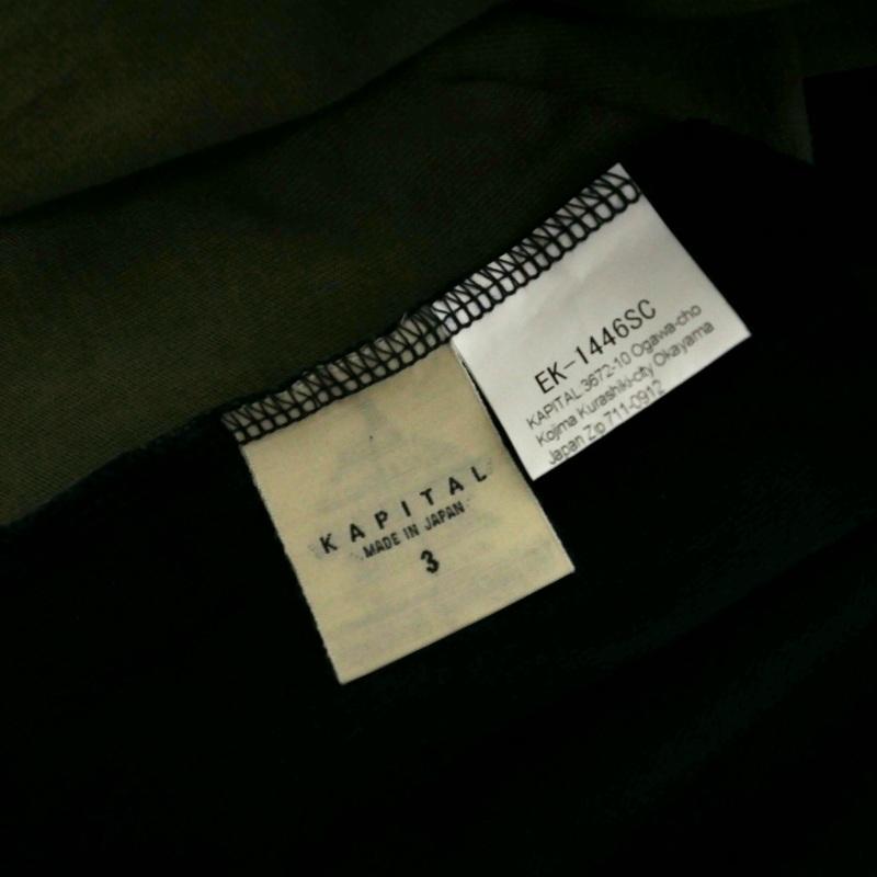 キャピタル kapital 天竺 2TONE BIGポケT（BONEpt）Tシャツ カットソー