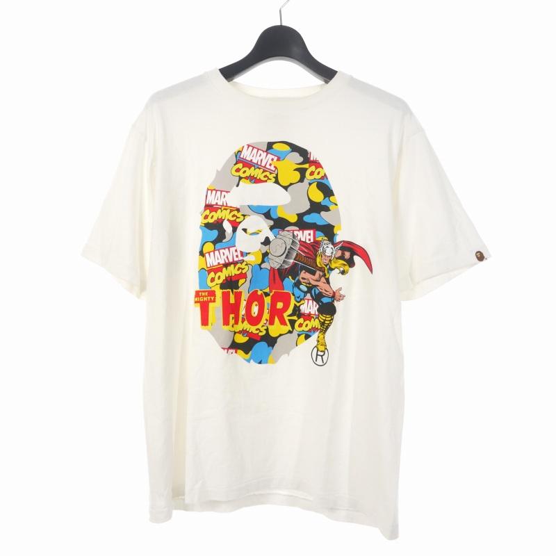 A BATHING APE アベイシングエイプ MARVEL CAMO MIGHTY THOR TEE