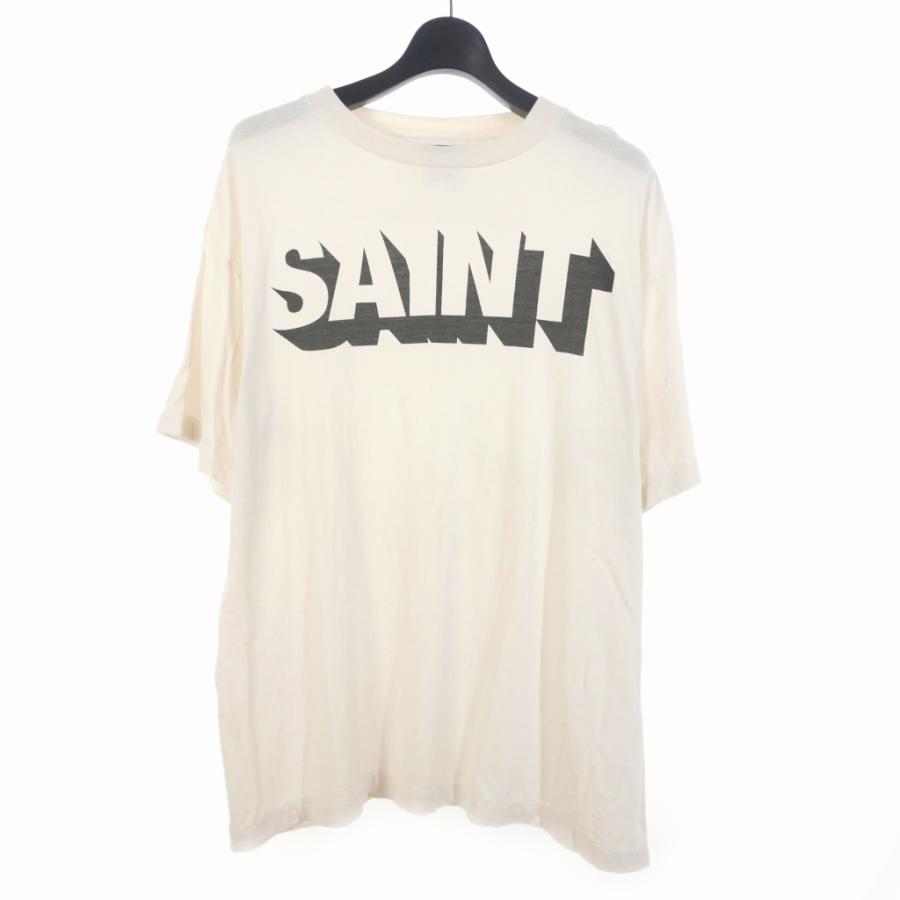 【中古】セントマイケル SAINTMICHAEL SS TEE Tシャツ カットソー 半袖 M ホワイト 白 SM-HR1-0000-018 メンズ セントマイケル SAINTMICHAEL SS TEE Tシャツ カットソー 半袖 M