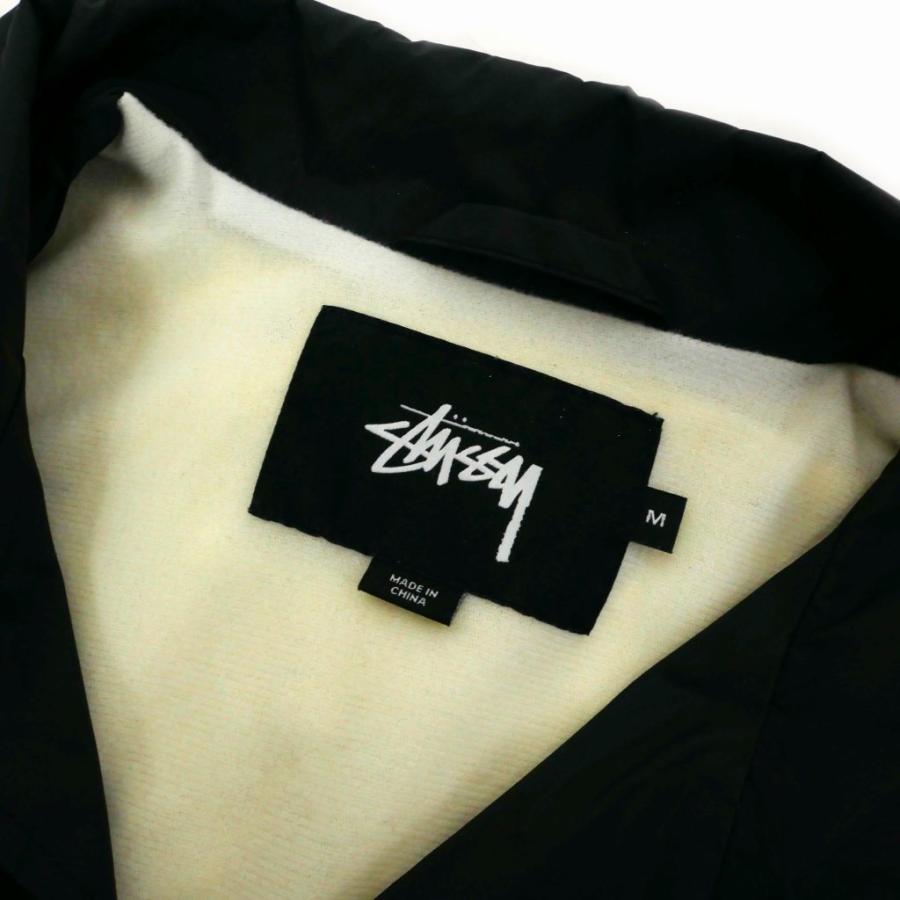 Stussy ブラック ナイロンジャケット Mサイズ　コーチジャケット Stüssy ブラック ナイロンジャケット M stussy コーチジャケット