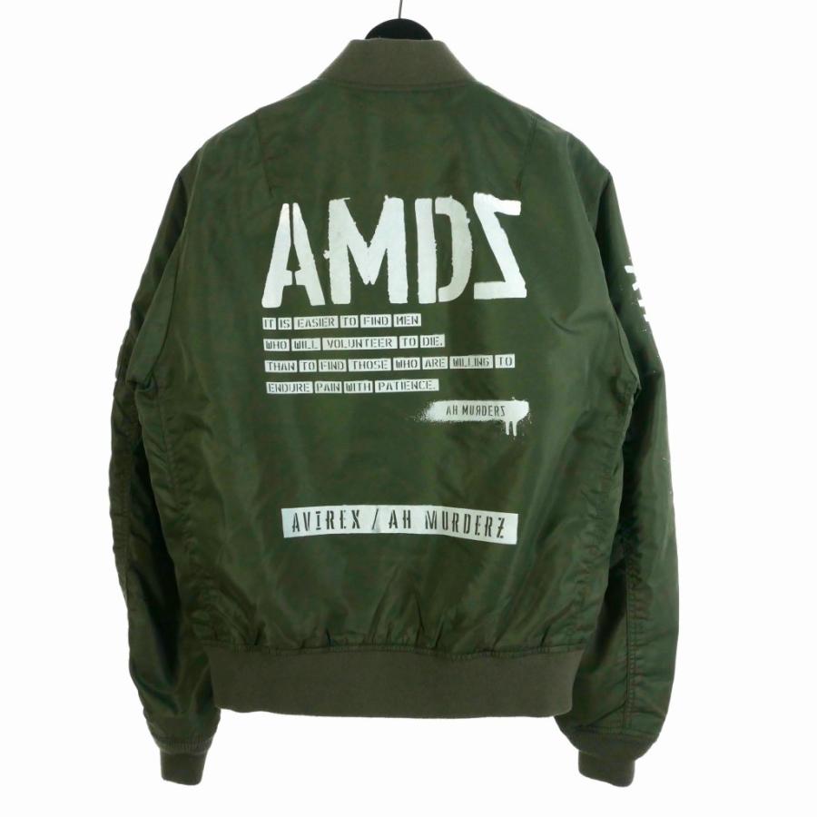 AVIREX アヴィレックス AH MURDERZ MA1 ジャケット ブルゾン L カーキ