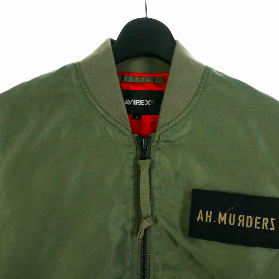 AVIREX アヴィレックス AH MURDERZ MA1 ジャケット ブルゾン L カーキ