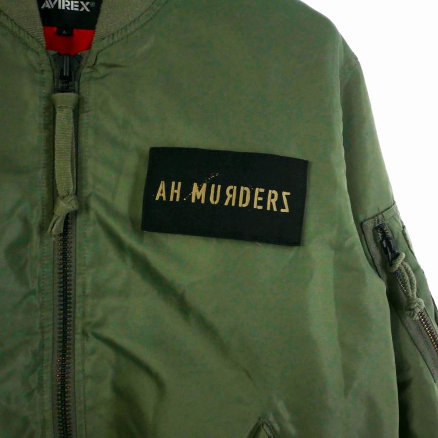 AVIREX アヴィレックス AH MURDERZ MA1 ジャケット ブルゾン L カーキ