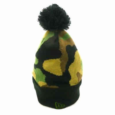 ニューエラ NEW ERA 迷彩 ニットキャップ ニット帽 ビーニー グリーン