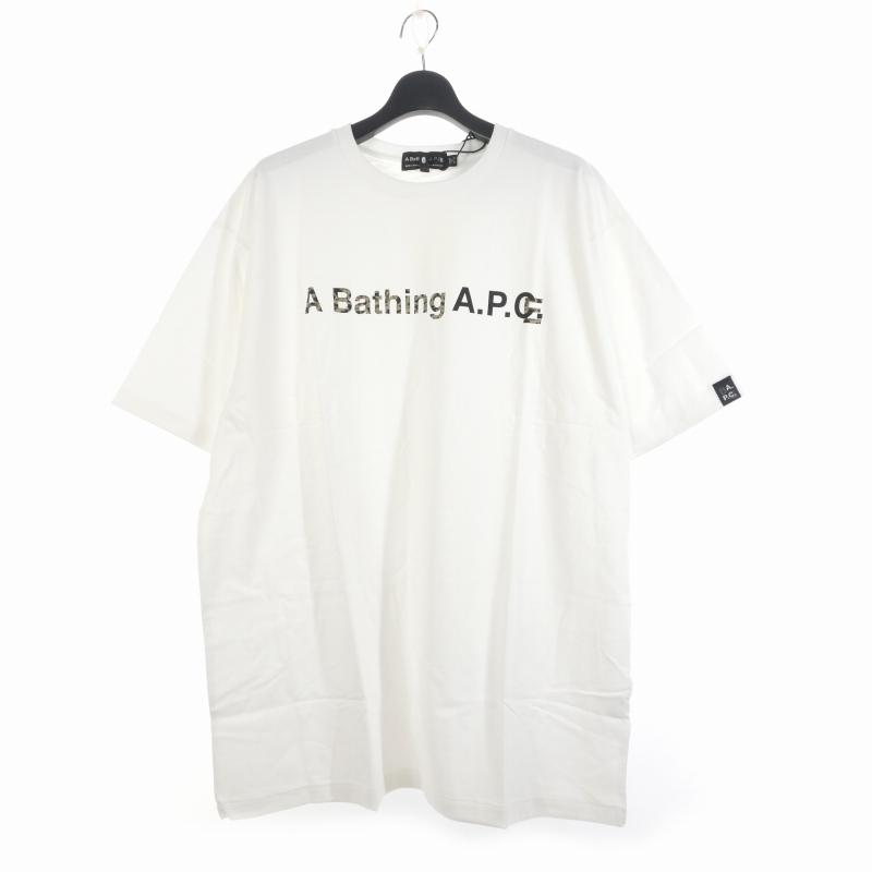 正規品A BATHING APE ロゴ Tシャツ ホワイト 【公式通販】