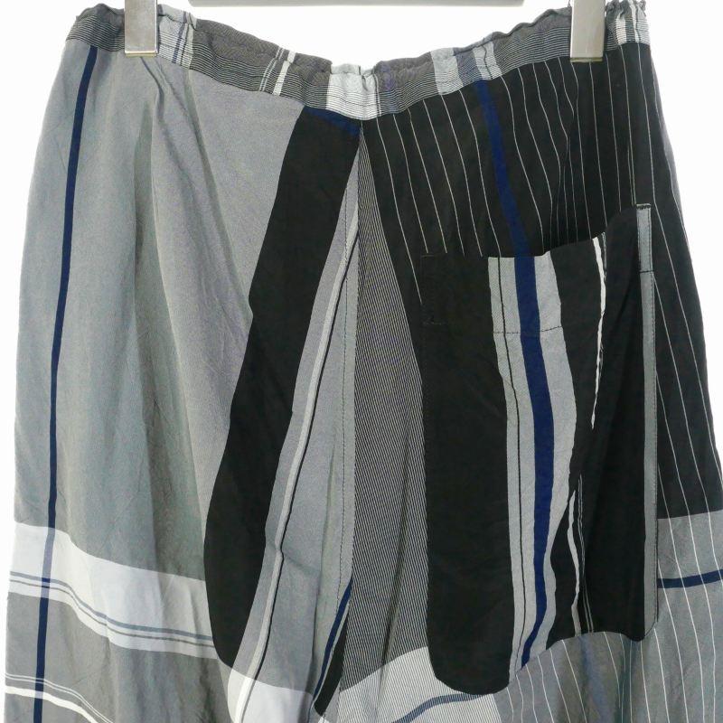 Y's（ワイズ） Y's RAYON WRINKLED PLAID PANTS レーヨン チェック