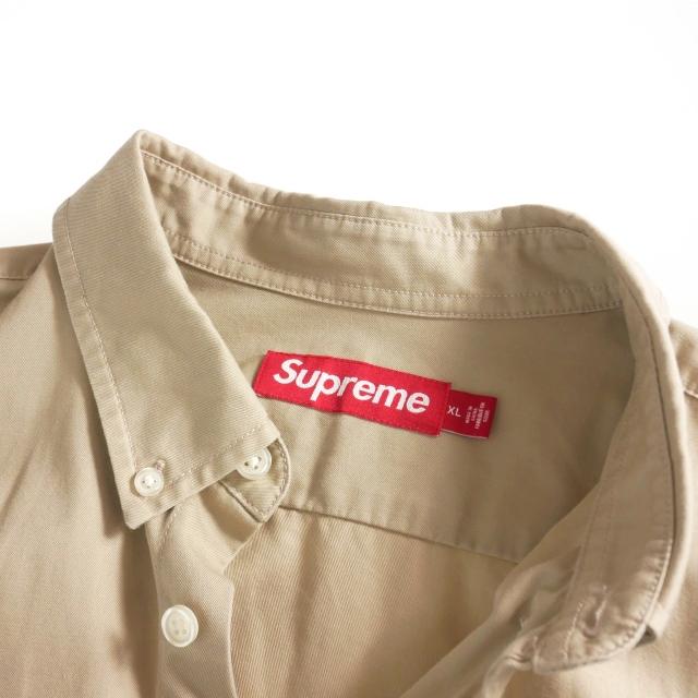 Supreme ベージュ ボタンダウンシャツ Supreme（シュプリーム） SUPREME 24SS Small Box Shirt ボタンダウン