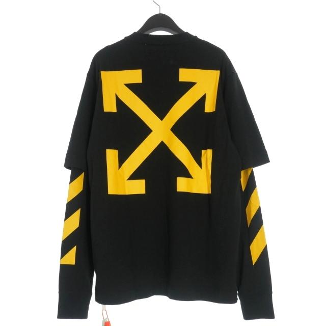 OFF-WHITE オフホワイト ロングスリーブカットソー ロンＴ オフホワイト OFF WHITE レイヤード ロングスリーブTシャツ