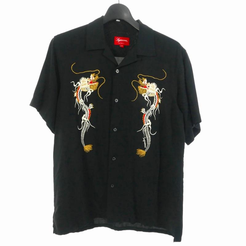 Supreme シュプリーム SUPREME 18SS Dragon Rayon Shirt ドラゴン 刺繍