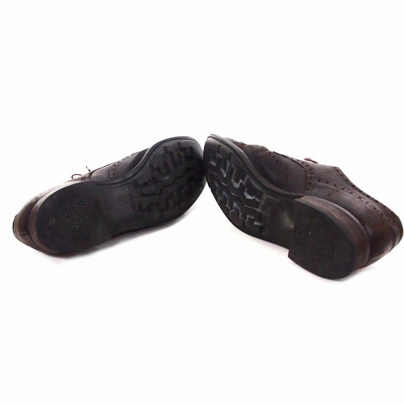 PRADA（プラダ） ウィングチップ レザーシューズ 靴 7.5 ブラウン 茶 1