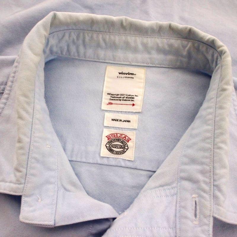 ビズビム VISVIM オックスフォードシャツ 長袖 1 ブルー 青