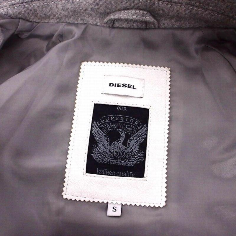 DIESEL（ディーゼル） スタジャン レザージャケット ブルゾン 上着 S