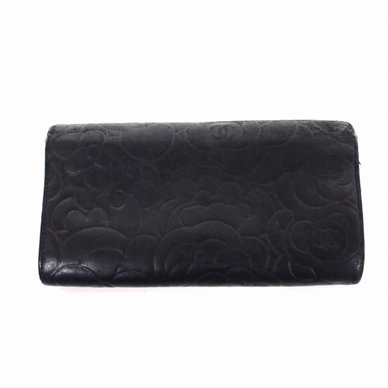 CHANEL（シャネル） カメリア ココマーク ウォレット 長財布 ブラック 