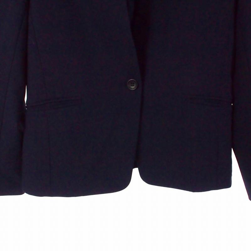 プラステ PLST ブラッシュドバック ノーカラージャケット ブレザー S