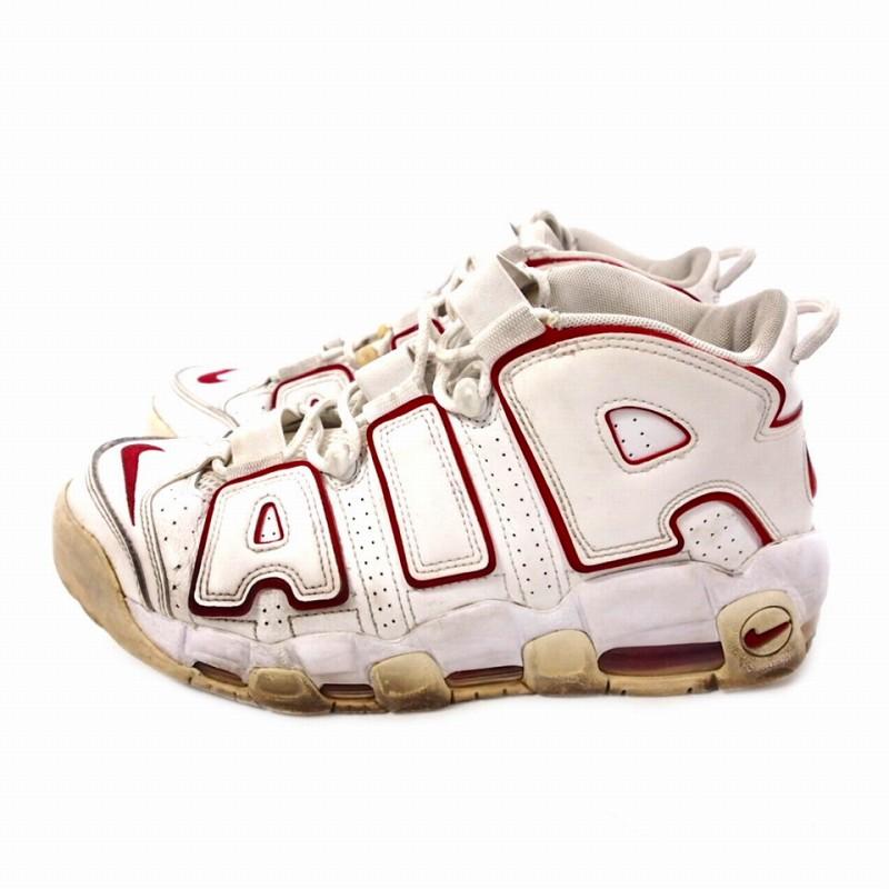 Nike Air More Uptempo ホワイト/レッド NIKE（ナイキ） NIKE AIR MORE UPTEMPO 