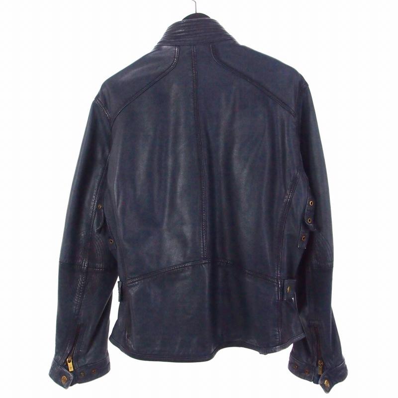 マッシモドゥッティ Massimo Dutti シングルライダース レザー