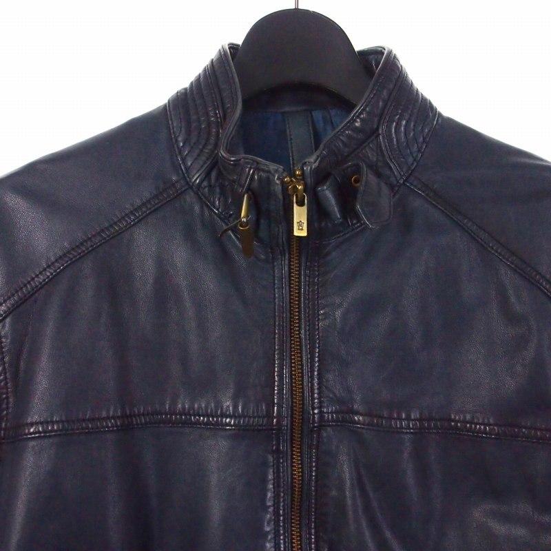 マッシモドゥッティ Massimo Dutti シングルライダース レザー