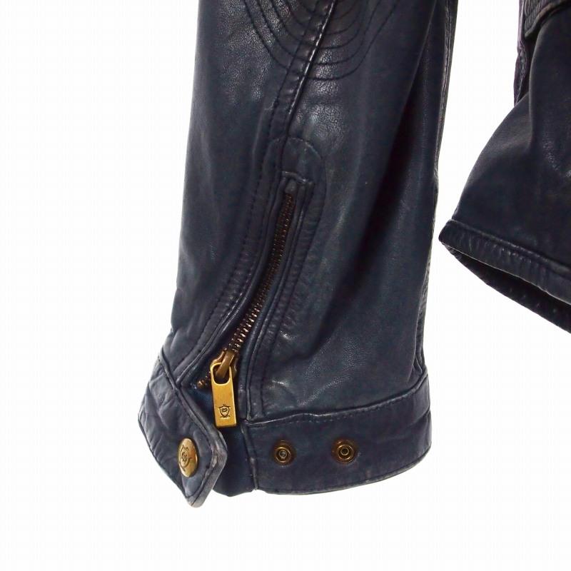 マッシモドゥッティ Massimo Dutti シングルライダース レザー