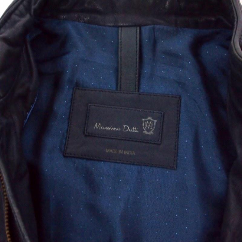 マッシモドゥッティ Massimo Dutti シングルライダース レザー 