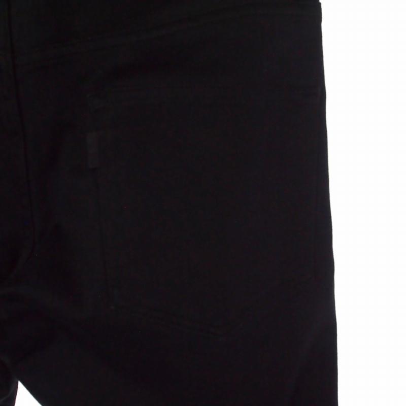 【中古】アンダーカバー UNDERCOVER ストレッチ スキニーパンツ ワンポイント ロゴ レザーパッチ 1 黒 ブラック アンダーカバー UNDERCOVER ストレッチ スキニーパンツ ワンポイント