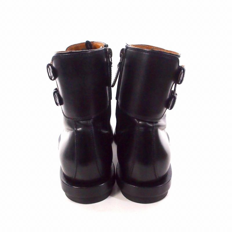 【中古】グッチ GUCCI Double Buckle Military Boots ダブルバックル レザー ミリタリーブーツ 靴 7 ブラック 黒 325854 メンズ GUCCI（グッチ） GUCCI Double Buckle Military Boots ダブルバックル