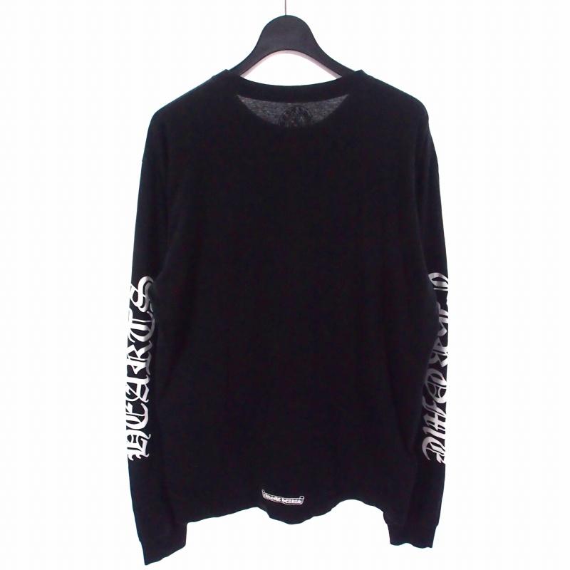 CHROME HEARTS（クロムハーツ） ネックロゴ ロングスリーブ Tシャツ