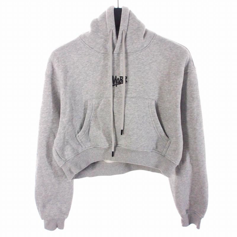モブ MOBB OG CROPPED HOODIE ショート丈 パーカー フーディ S グレー