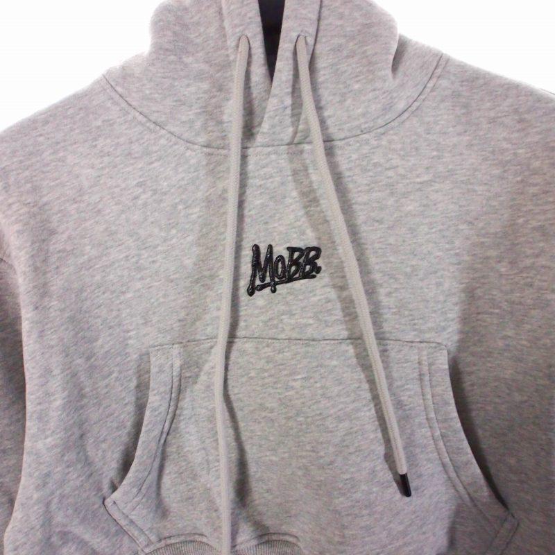 モブ MOBB OG CROPPED HOODIE ショート丈 パーカー フーディ S グレー