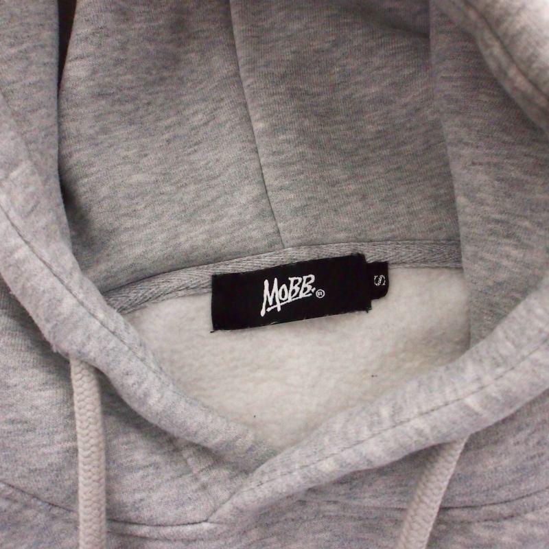 モブ MOBB OG CROPPED HOODIE ショート丈 パーカー フーディ S グレー