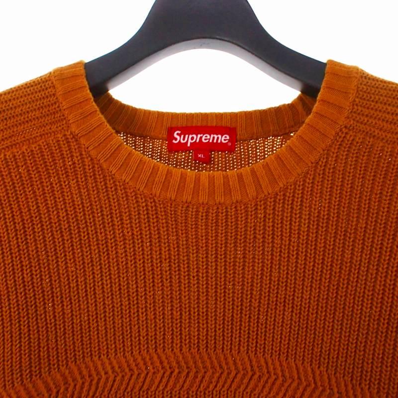 Supreme お買い得品 ブラウン XL ニットセーター シュプリーム