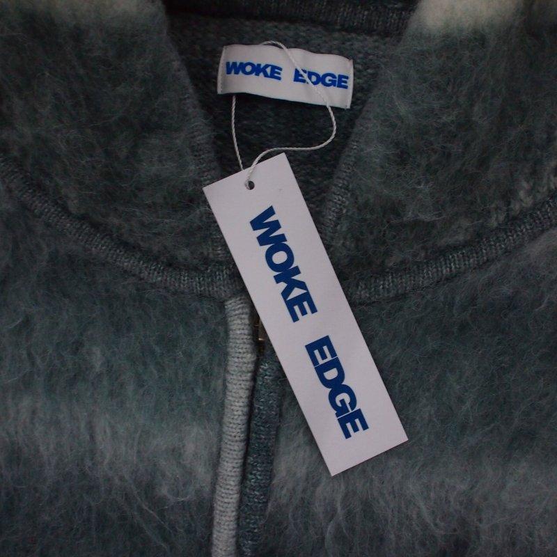 【中古】未使用品 ウォークエッジ WORKEDGE Gradation Zip Knit ジップパーカー フーディ L ブラック 黒 メンズ 未使用品 ウォークエッジ WORKEDGE Gradation Zip Knit ジップパーカー