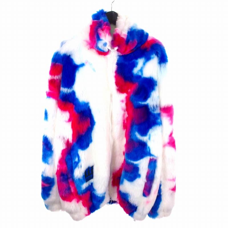 オフホワイト OFF WHITE 19AW Fake Fur Zip Anorak OMEA フェイク