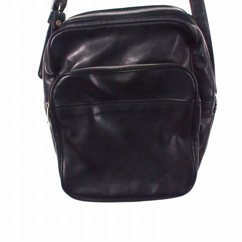 コムデギャルソン合皮ショルダーバッグ黒色 店舗限定☆【COMME des GARCONS】合皮 ショルダーバッグ (COMME des