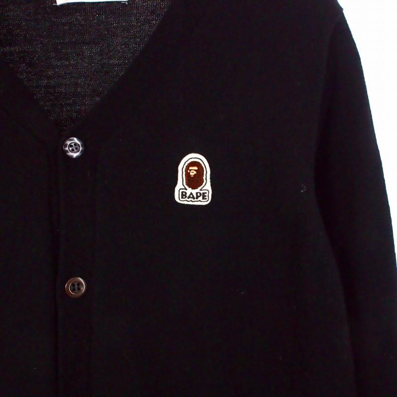 A BATHING APE（アベイシングエイプ） ウールニットカーディガン 長袖