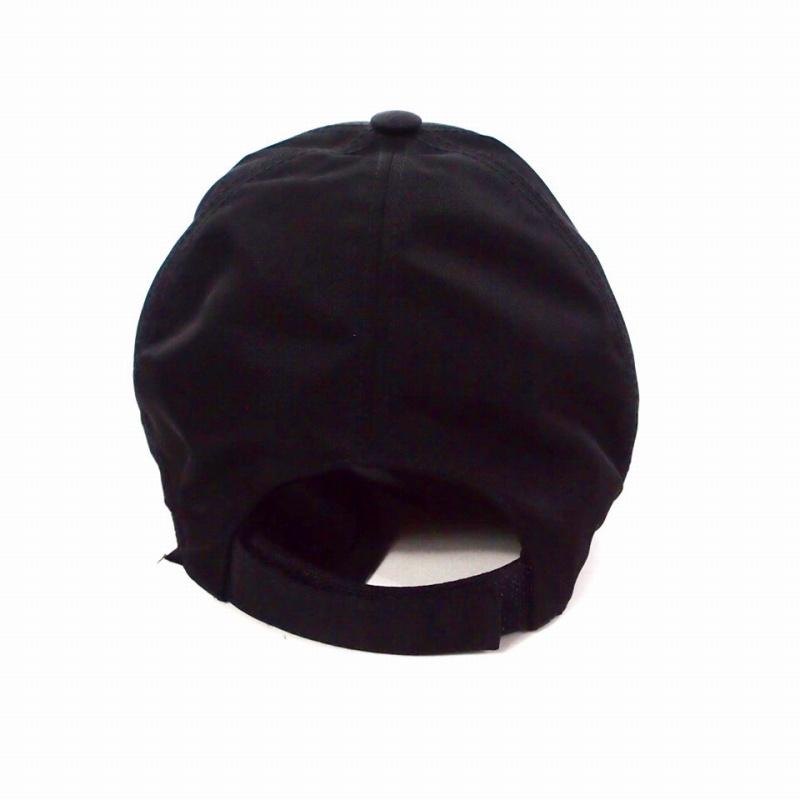 PRADA（プラダ） ロゴ ナイロンキャップ 帽子 L ブラック 黒 メンズ