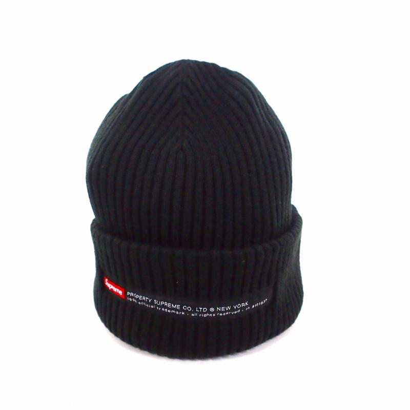 Supreme(シュプリーム)ニット帽ブラック Supreme（シュプリーム） SUPREME 22AW Property Label Beanie
