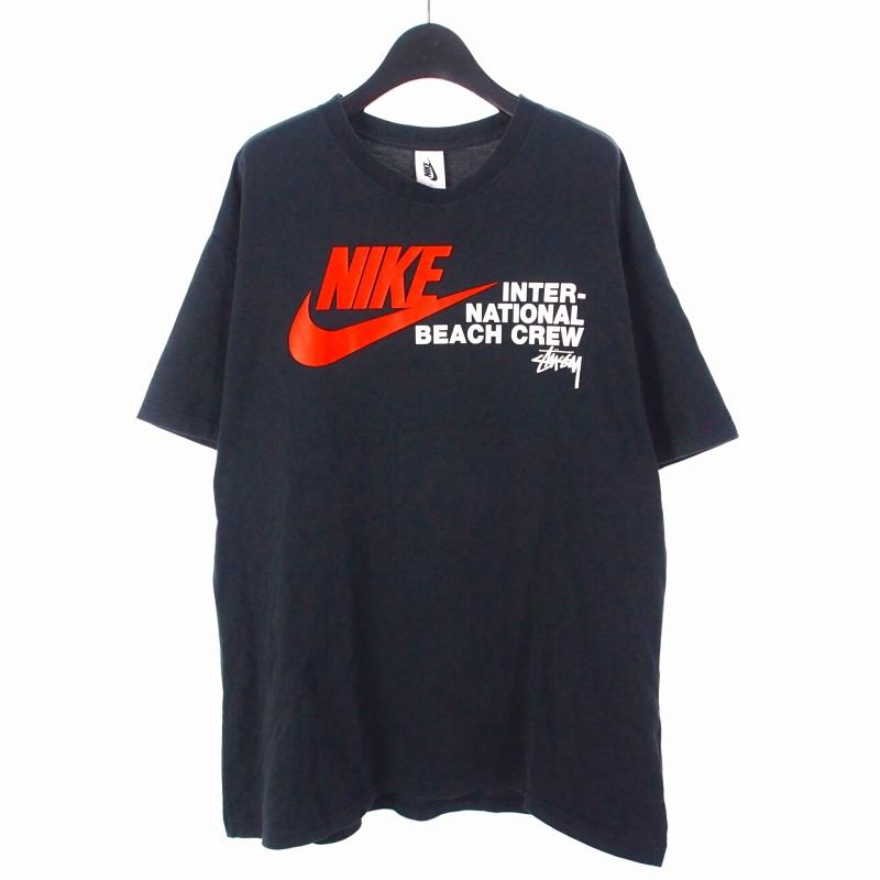 【限定コラボ】ステューシー x ナイキセンターロゴ Tシャツ 希少 Lサイズ コラボ Nike x Stussy The Wide World Tribe T-Shirt (Nike/Tシャツ