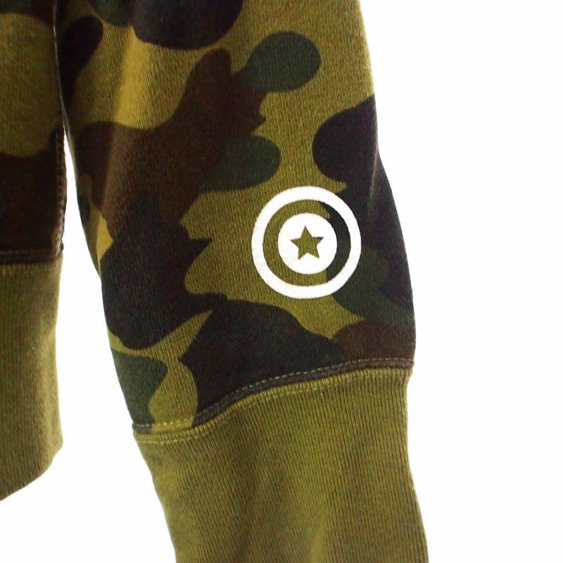 A Bathing Ape Bape シャークパーカー ダブル迷彩 カモ S A BATHING APE（アベイシングエイプ） A BATHING APE 1ST CAMO SHARK