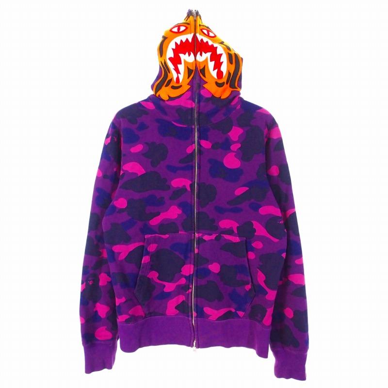 A BATHING APE (BAPE) パープルファイヤーカモ紫サイズM A BATHING APE (BAPE) パープルファイヤーカモ紫サイズM 【公式通販】