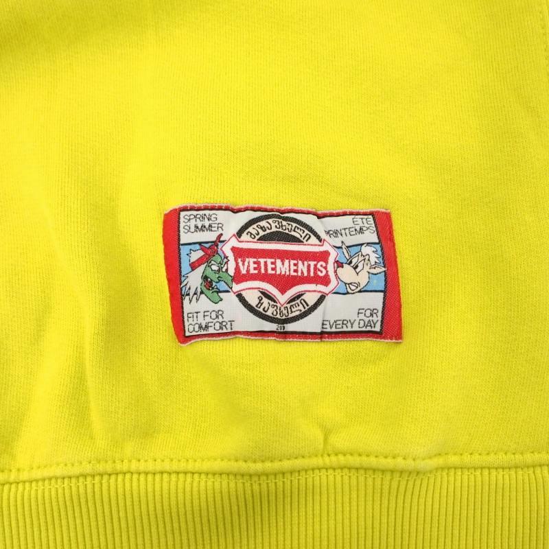 VETEMENTS 19SS カートゥーン フーディ xs オーバーサイズ 【公式通販】