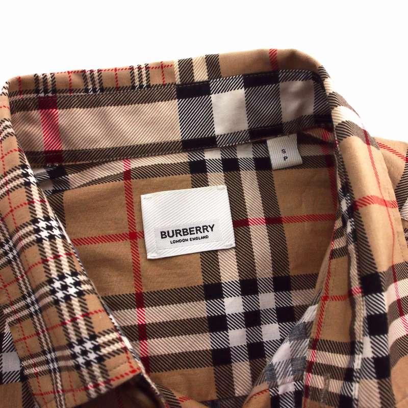 BURBERRY（バーバリー） ノバチェック パッチワーク シャツ 長袖 S
