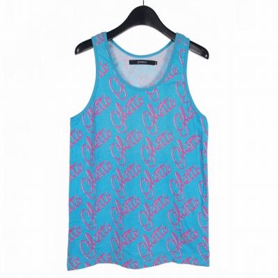 ジョイリッチ JOYRICH 総柄 タンクトップ S ブルー 青 レディース 