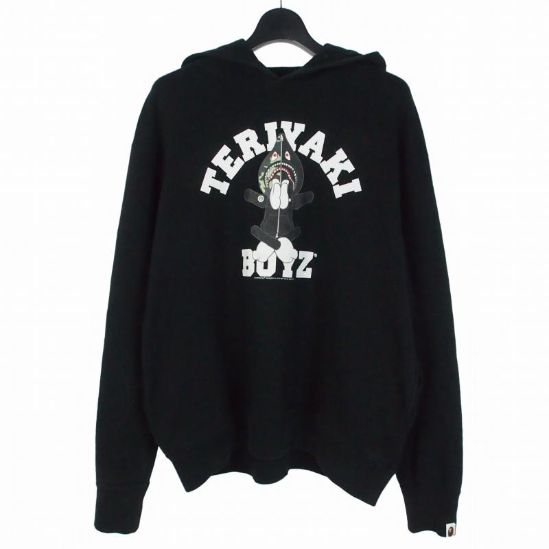 A BATHING APE エイプ テリヤキボーイズ ジップパーカー ネイビー 中古・古着通販】A BATHING APE (ア ベイシング エイプ) カレッジロゴ