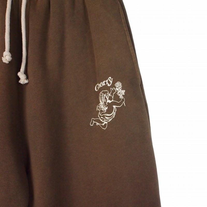 ガールズドントクライ Girls Don't Cry × チェリーエンジェル Cherry Angel 25ss スウェットパンツ スラックス L ブラウン 茶 メンズ_5