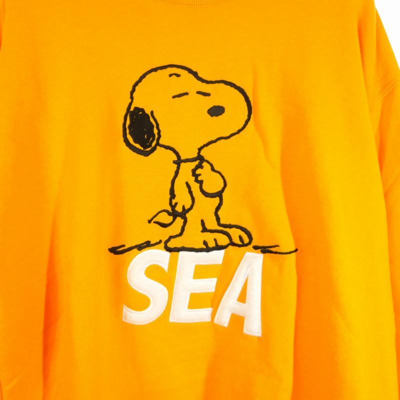 ウィンダンシー WIND AND SEA ピーナッツ スヌーピー スウェット